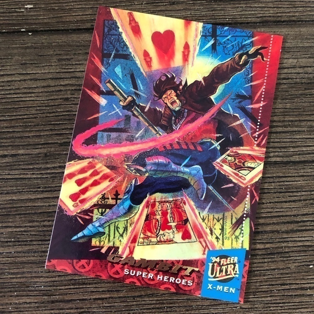 X-men ’94 Fleer Ultra trading card: Gambit (Super Heros) #4